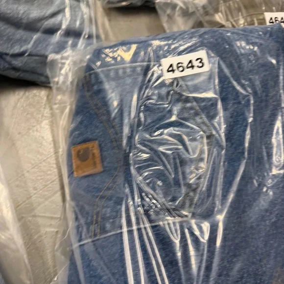 Carhartt Mens Relaxed Fit Straight Leg Denim Jeans Blue 38x32 Medium Wash - Picture 5 of 5